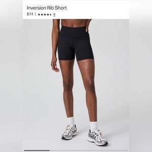 Vuori Rib Studio High-Waist Women's Bike Shorts No Size Tag